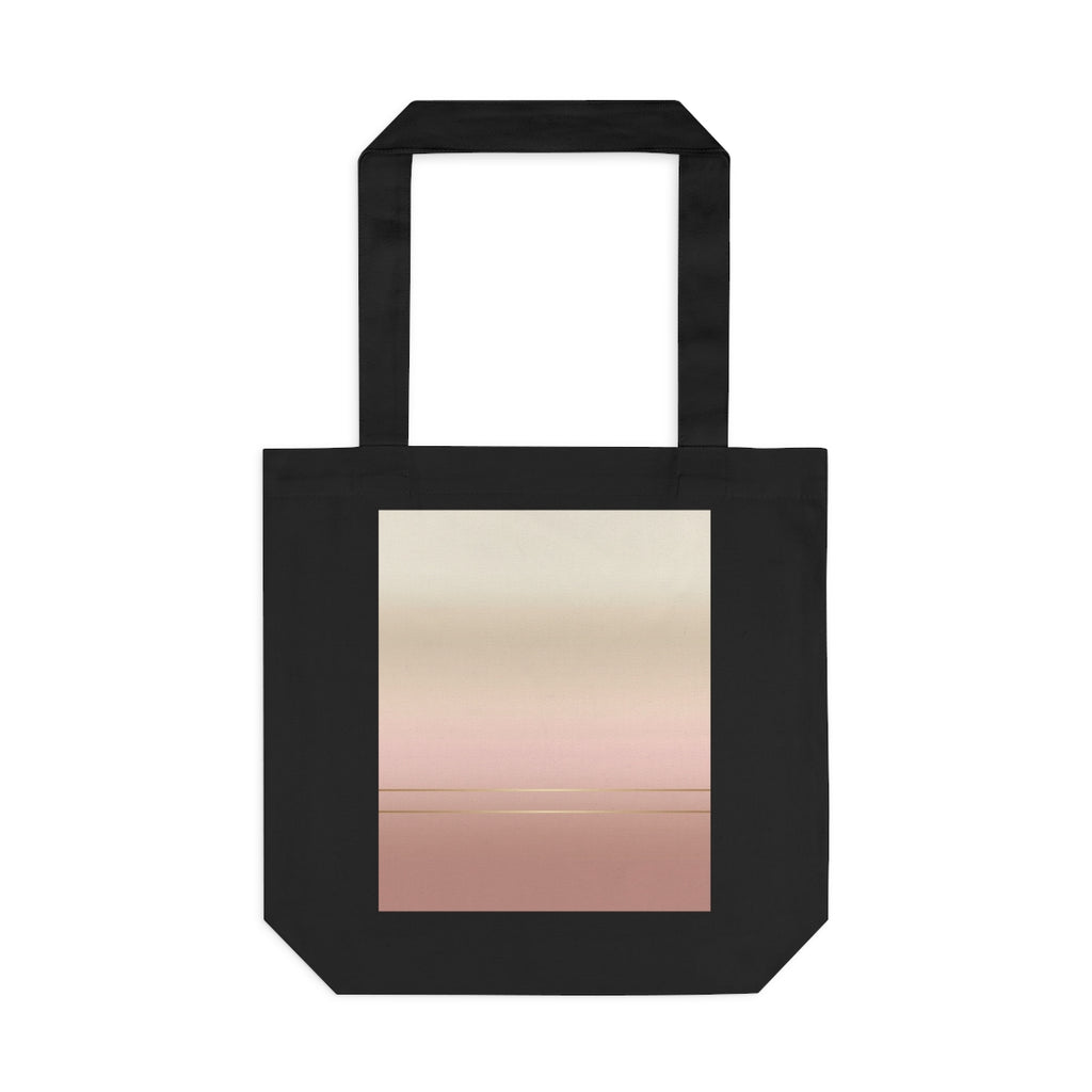 Market Tote canvas carryall with first-light gradient panel (front)