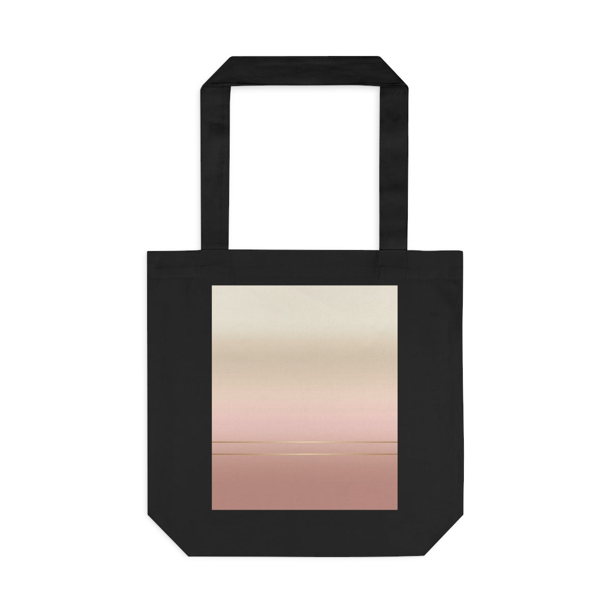Market Tote canvas carryall with first-light gradient panel (front)