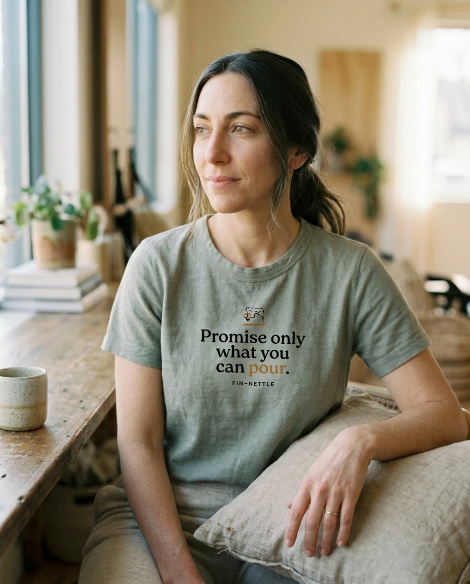model: Promise What You Can Pour — The Kettle Tee - lifestyle