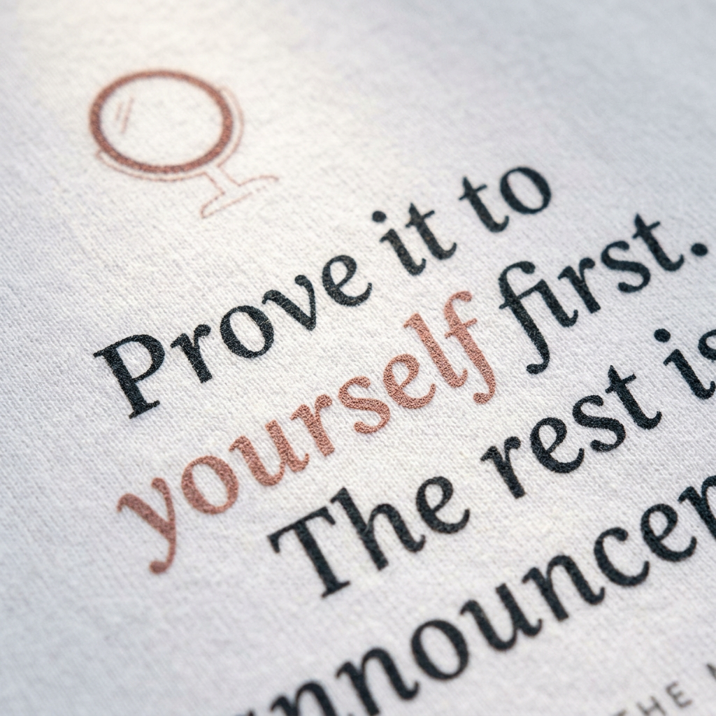 Prove It First — The Mirror Tee - detail