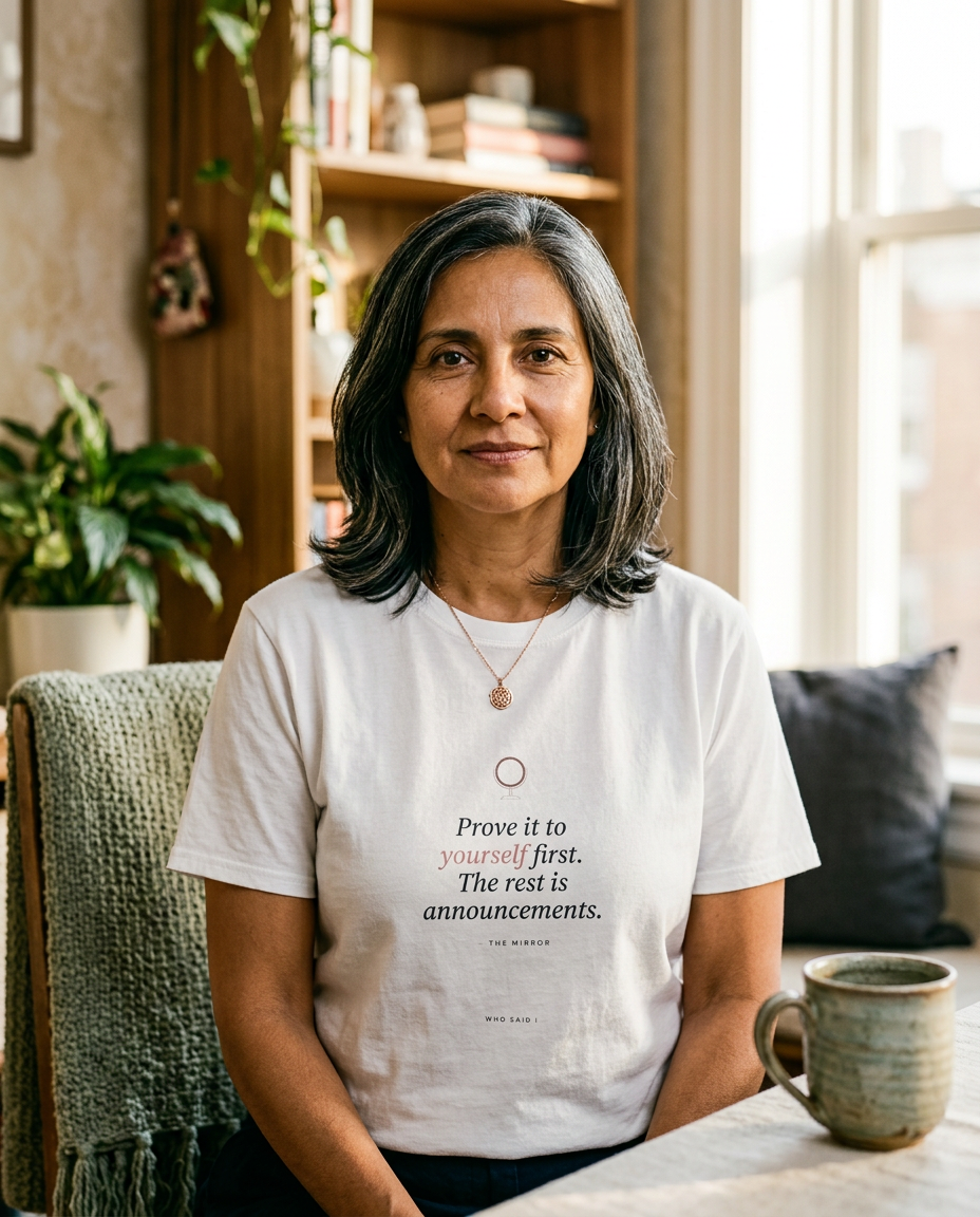 Prove It First — The Mirror Tee - on a model