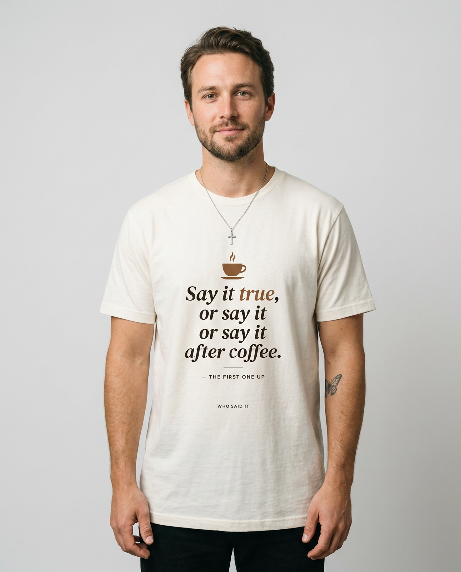 model: Say It True — The First One Up Tee - catalog-hero