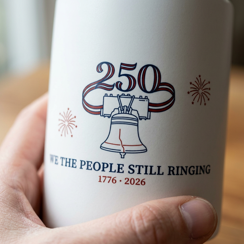 model: Still Ringing — America 250 Ceramic Mug - detail
