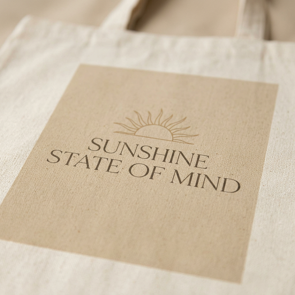 model: Sunshine State of Mind — Canvas Tote - detail