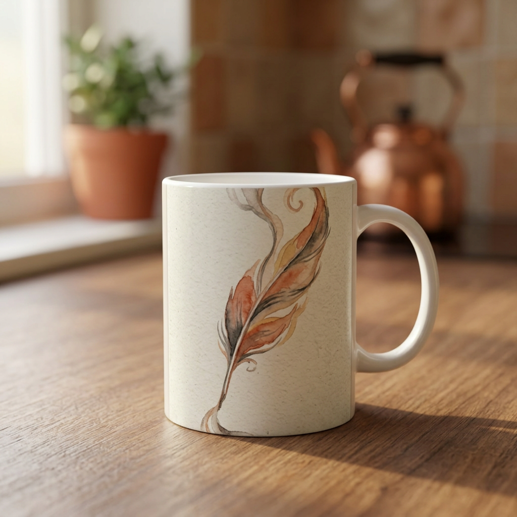 The Daily Ritual -- 11oz Ceramic Mug - styled
