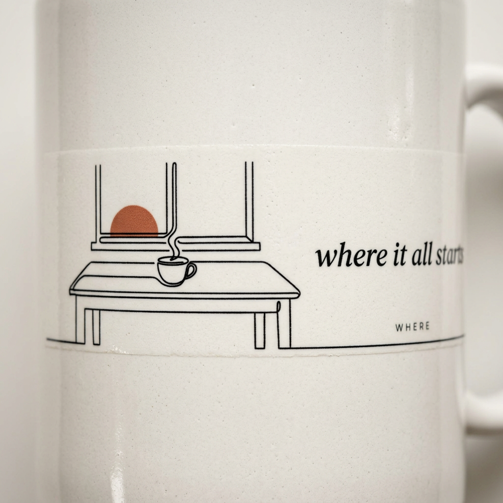 The Kitchen Table — The Where Mug - detail