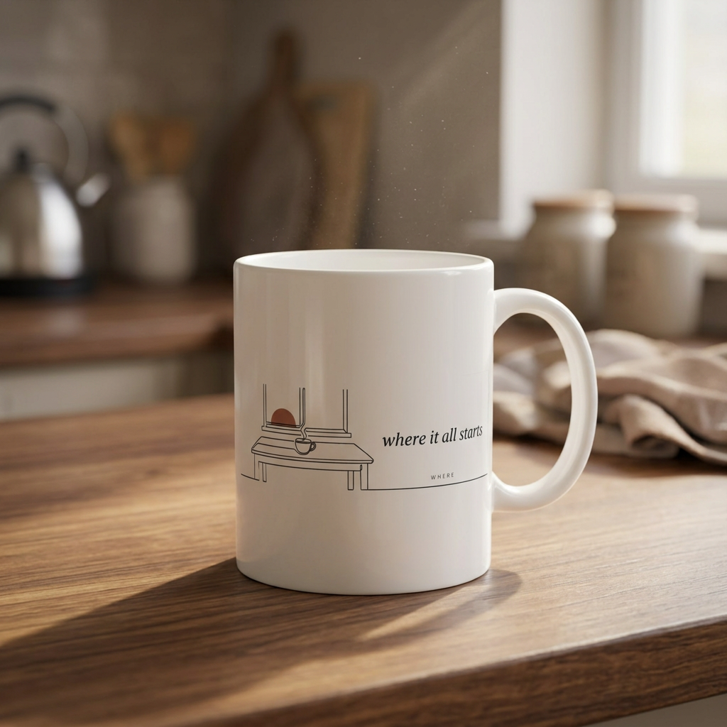 The Kitchen Table — The Where Mug - styled