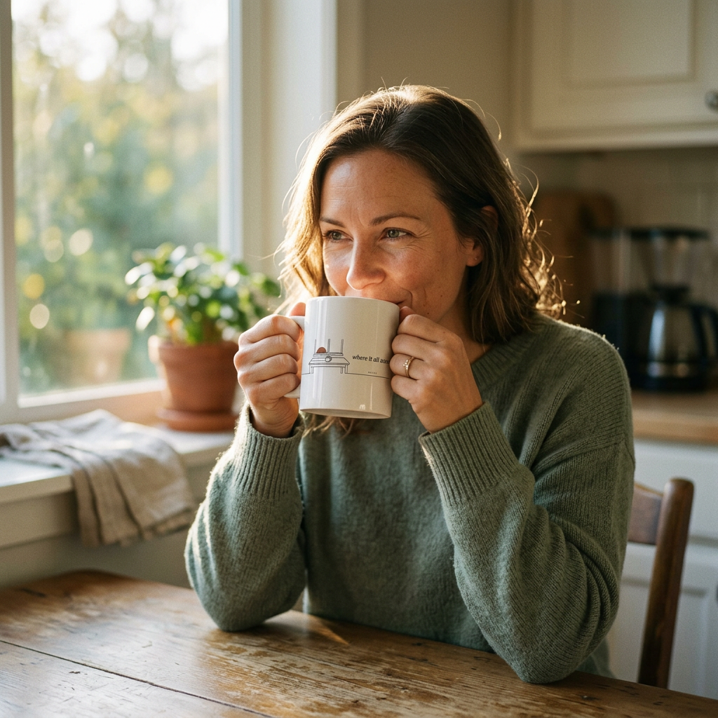 model: The Kitchen Table — The Where Mug - lifestyle