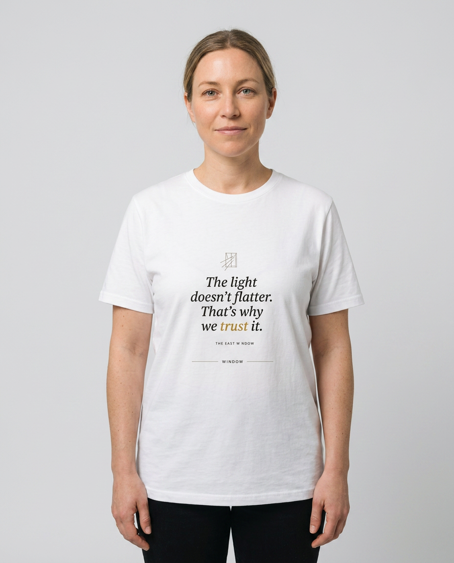 model: The Light Doesn't Flatter — The East Window Tee - catalog-hero