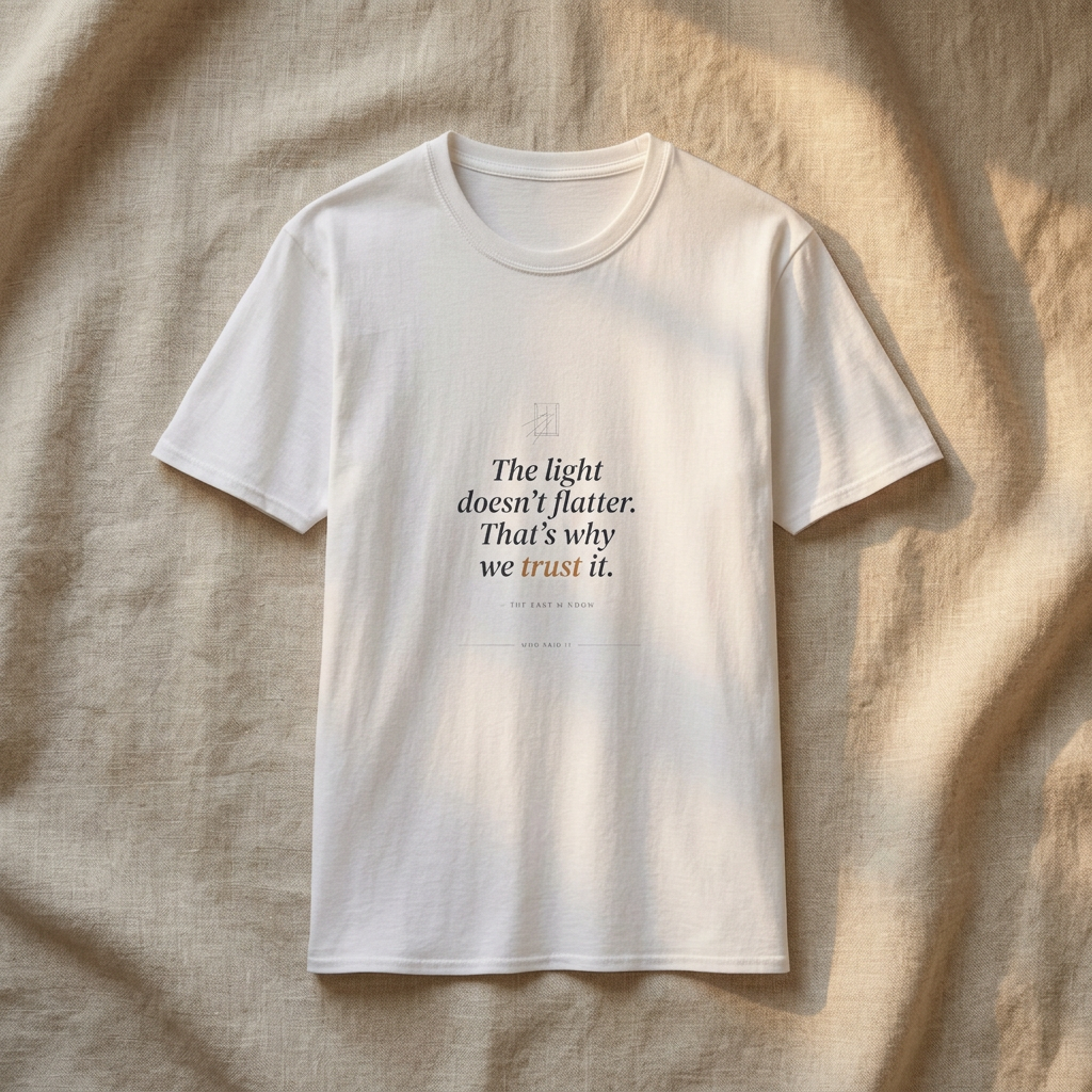 The Light Doesn't Flatter — The East Window Tee - styled
