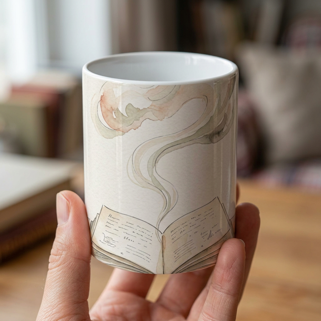 model: The Morning Archive -- 11oz Ceramic Mug - detail