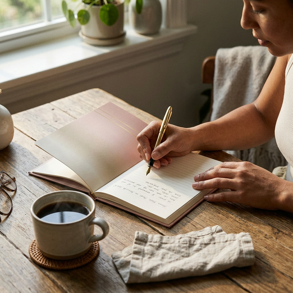 model: The Morning Journal — Hardcover - lifestyle