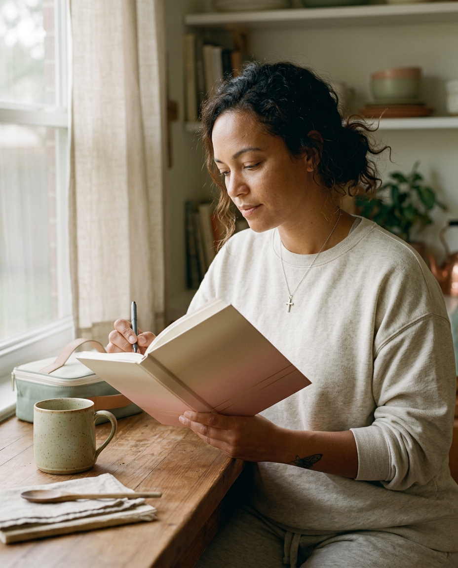The Morning Journal — Hardcover - on a model