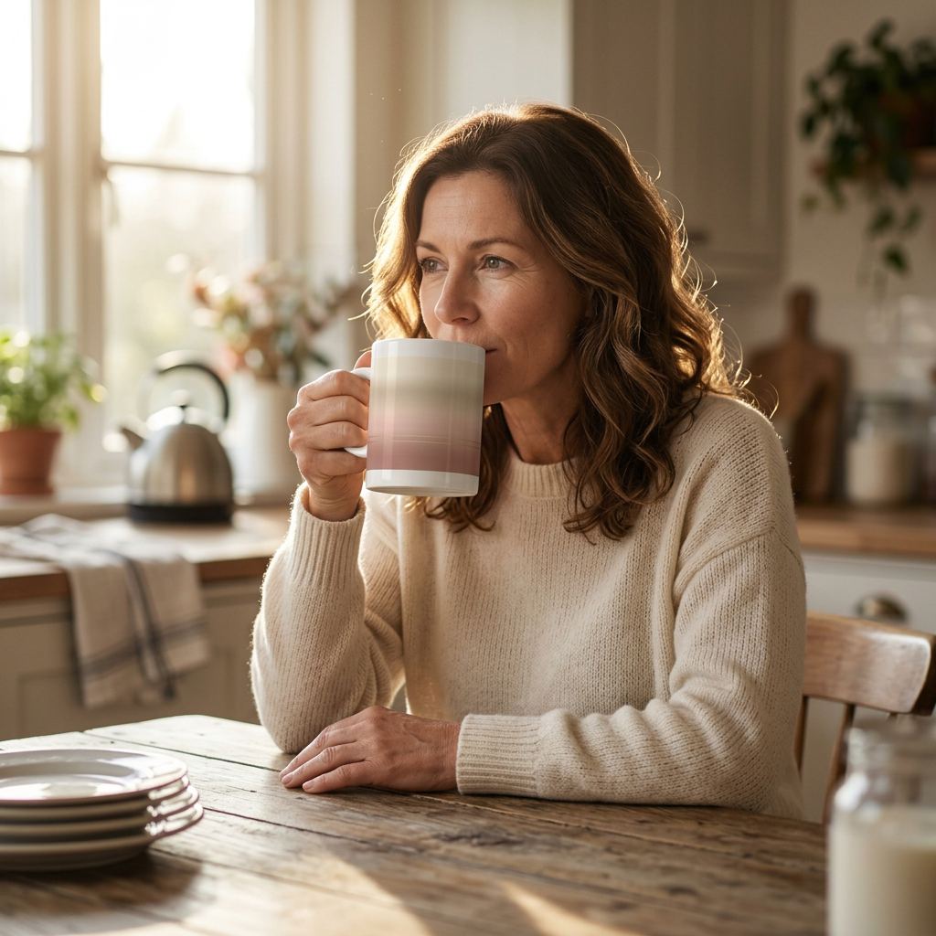 model: The Original Morning Person Mug - lifestyle
