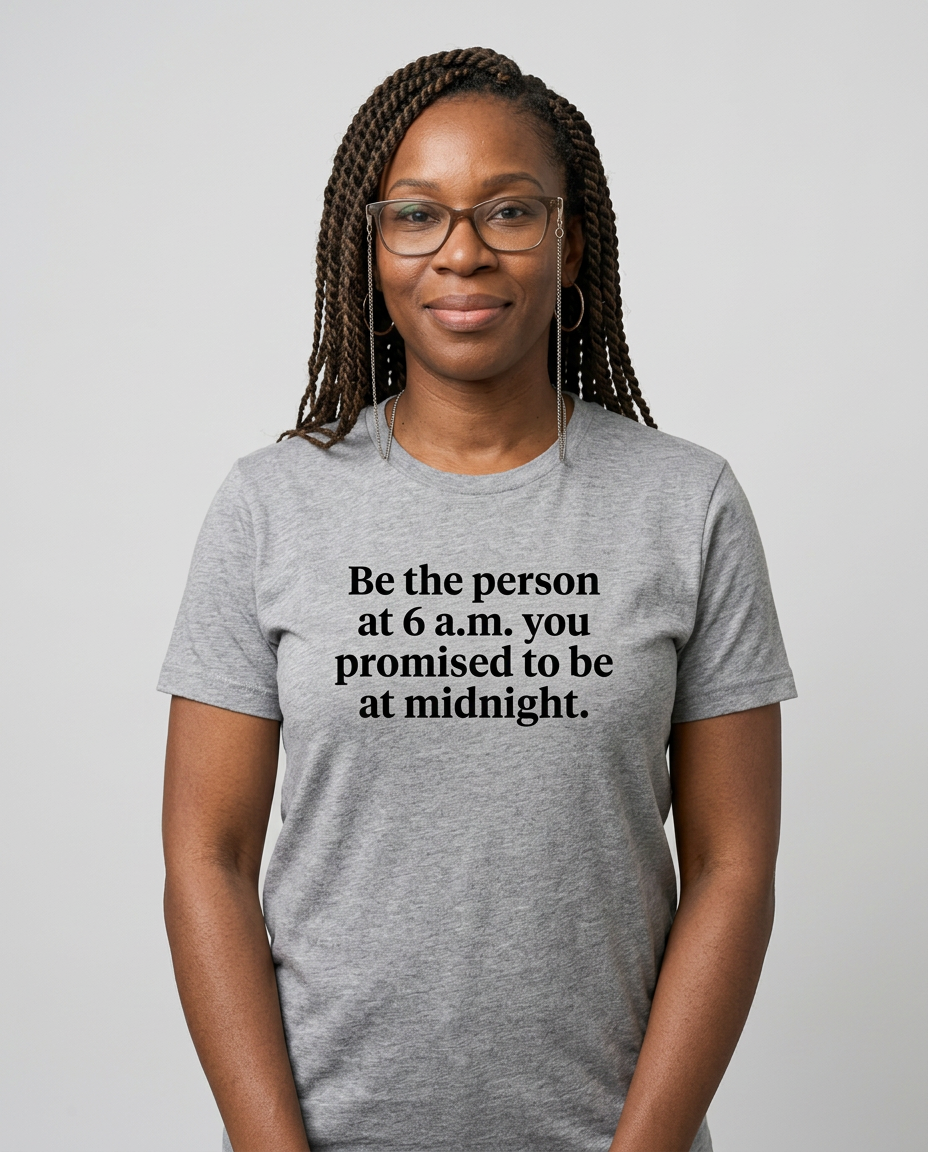 model: The Person at 6 A.M. — The Journal Tee - catalog-hero