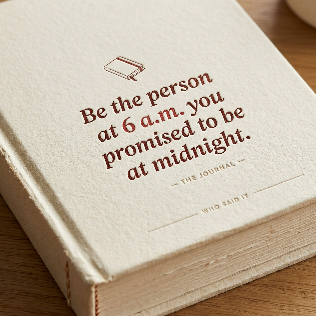 The Person at 6 A.M. — The Journal Tee - detail