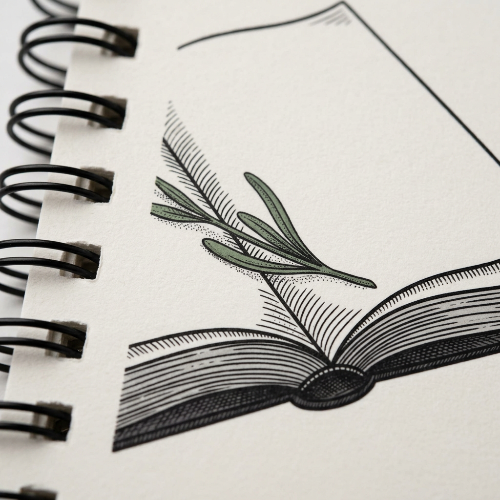 The Ritual Spiral Journal -- The Long Morning - detail