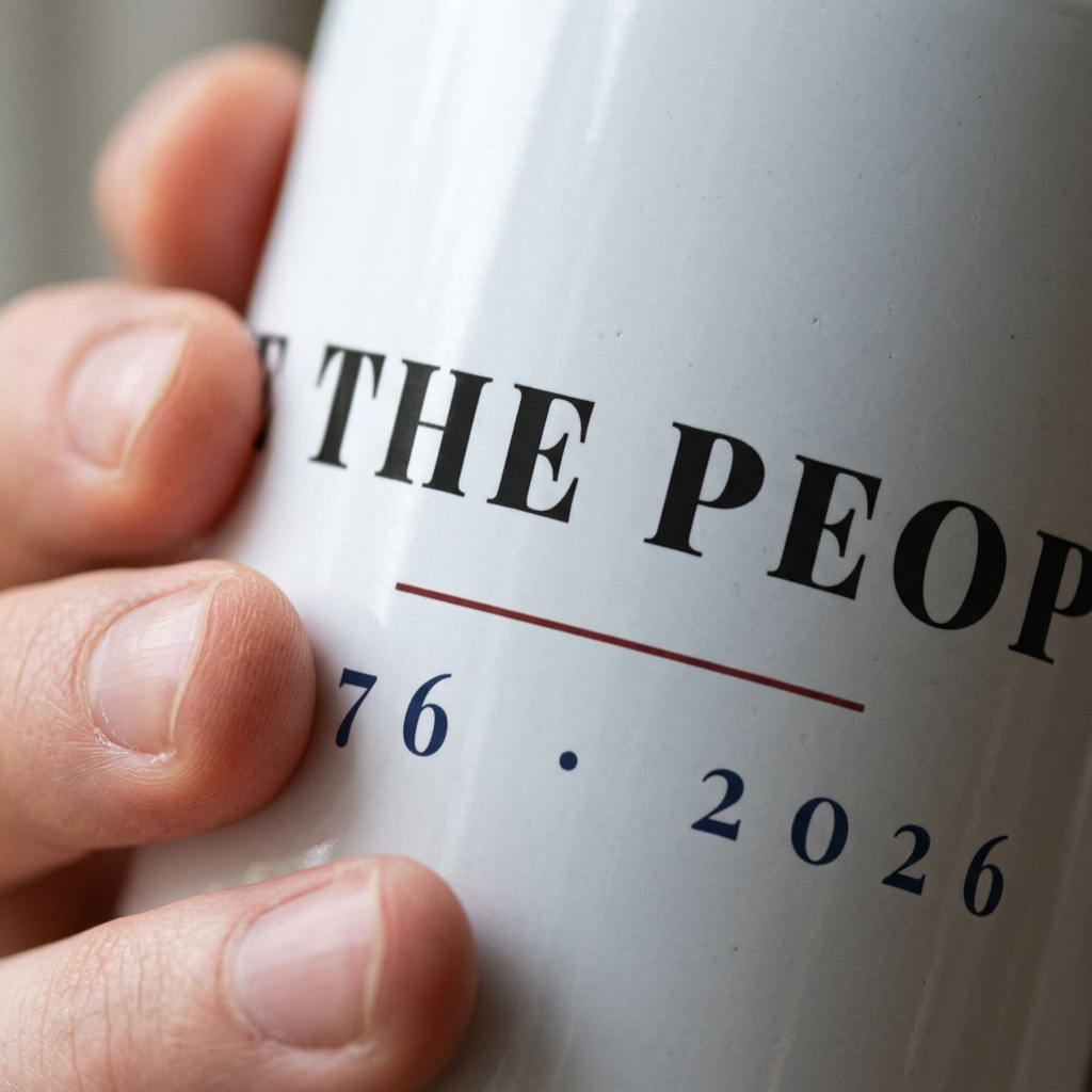 model: We the People Mug - detail