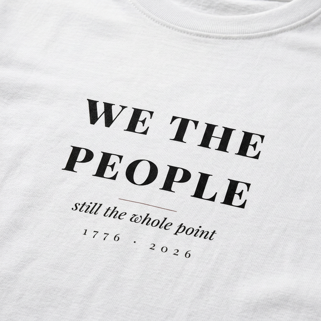 We the People Tee - print detail