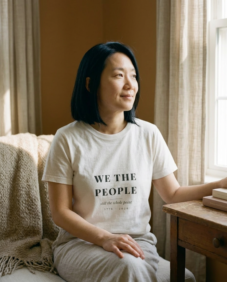 model: We the People Tee - lifestyle