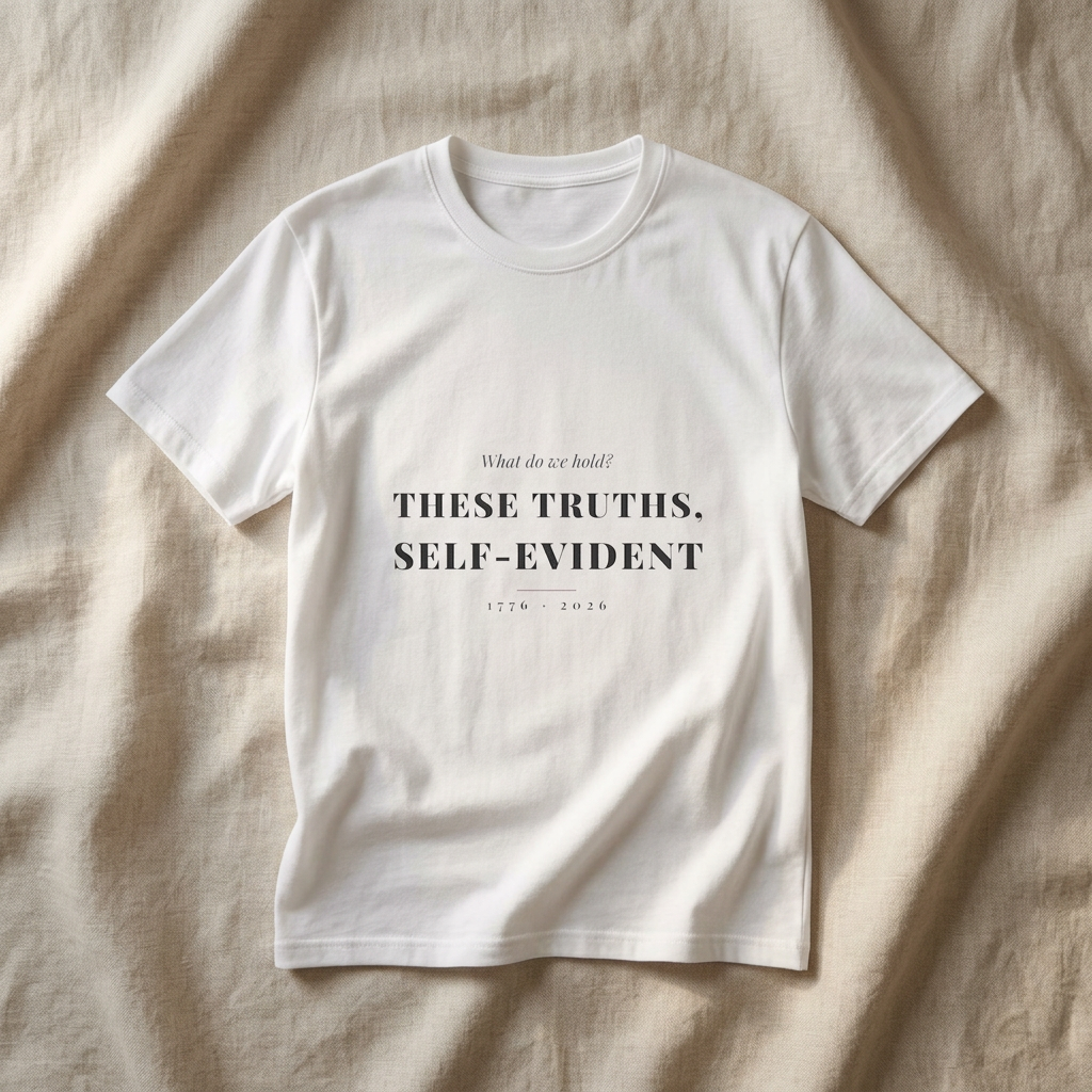 What We Hold Self-Evident Tee - styled