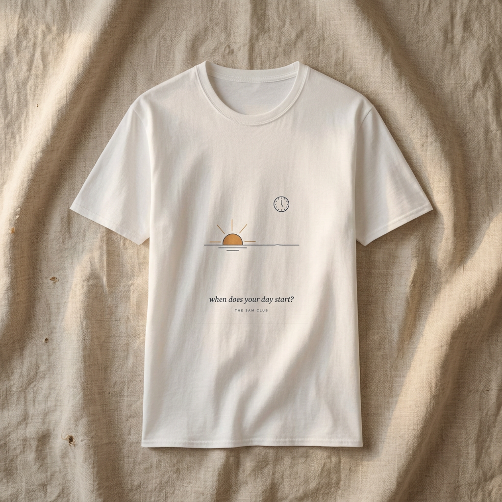 When Does Your Day Start — The 5AM Tee - styled