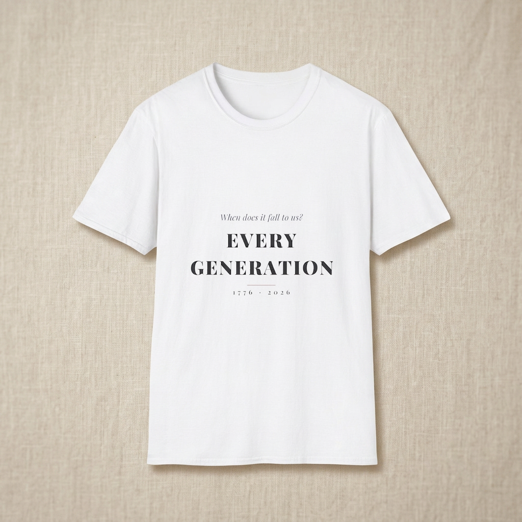 When It Falls to Us — Every Generation Tee - styled