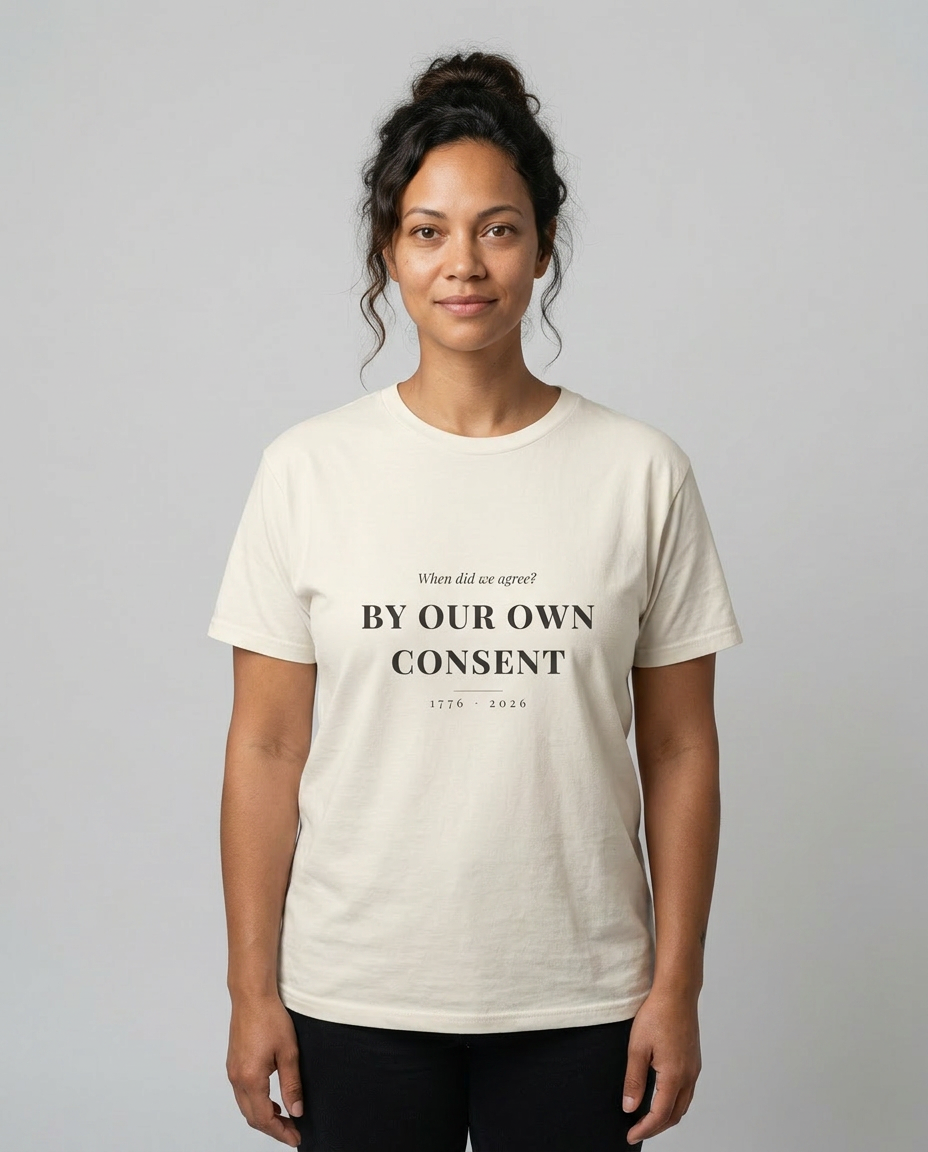 model: When We Agreed — By Our Own Consent Tee - catalog-hero