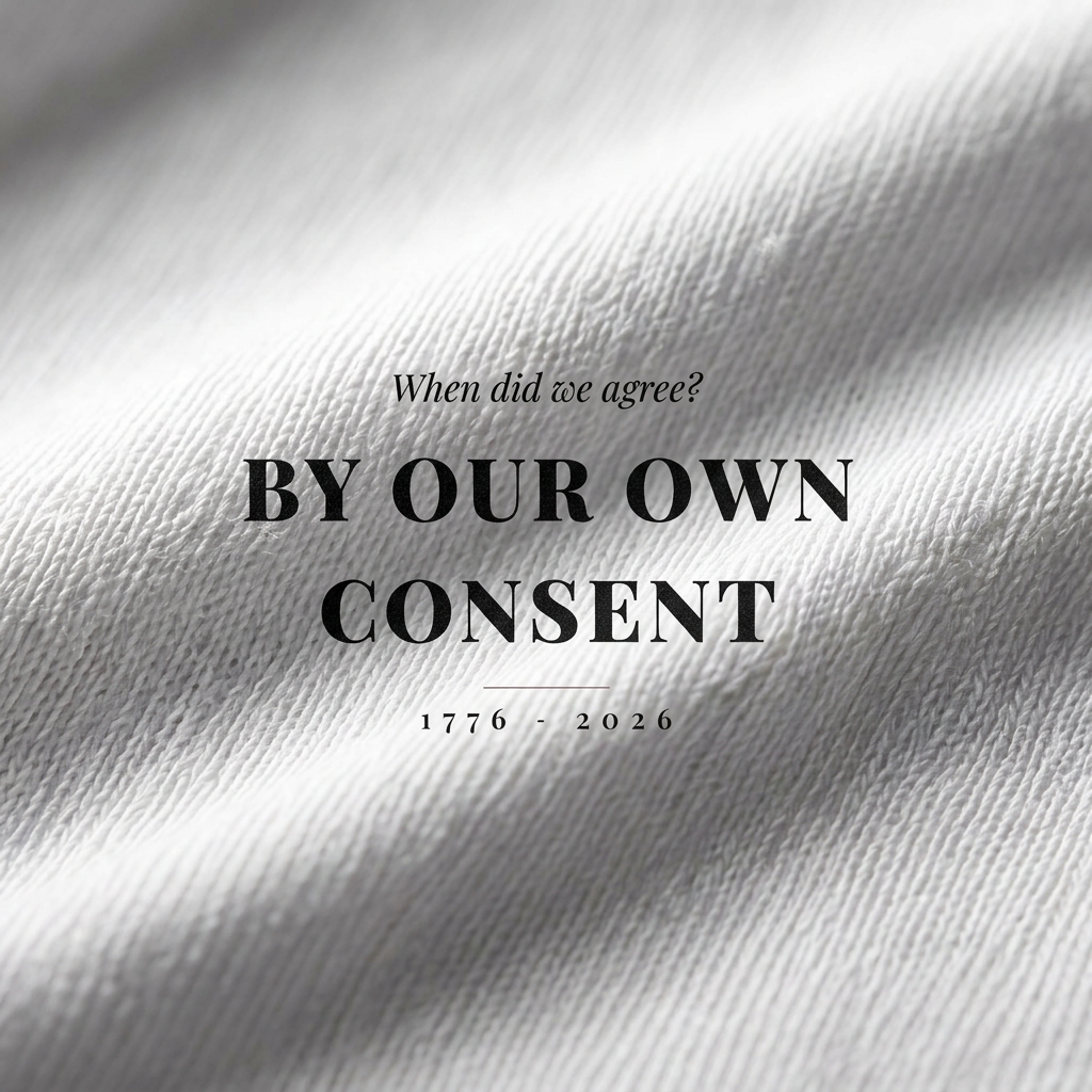 When We Agreed — By Our Own Consent Tee - print detail