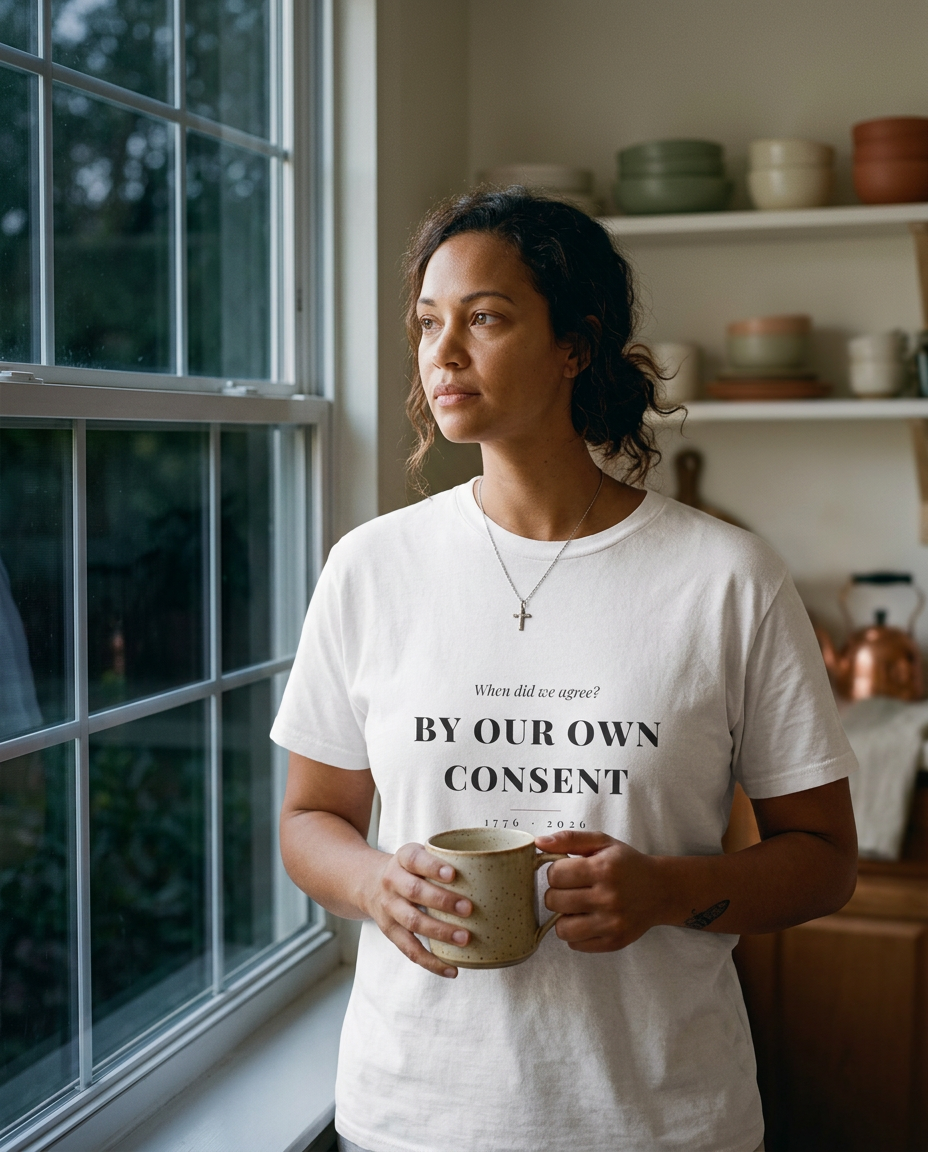 When We Agreed — By Our Own Consent Tee - on a model