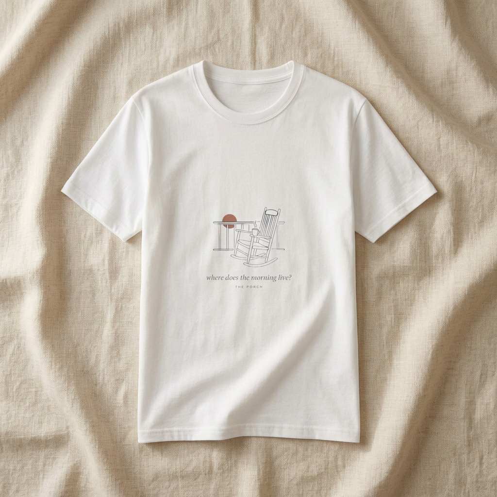 Where the Morning Lives — The Porch Tee - styled