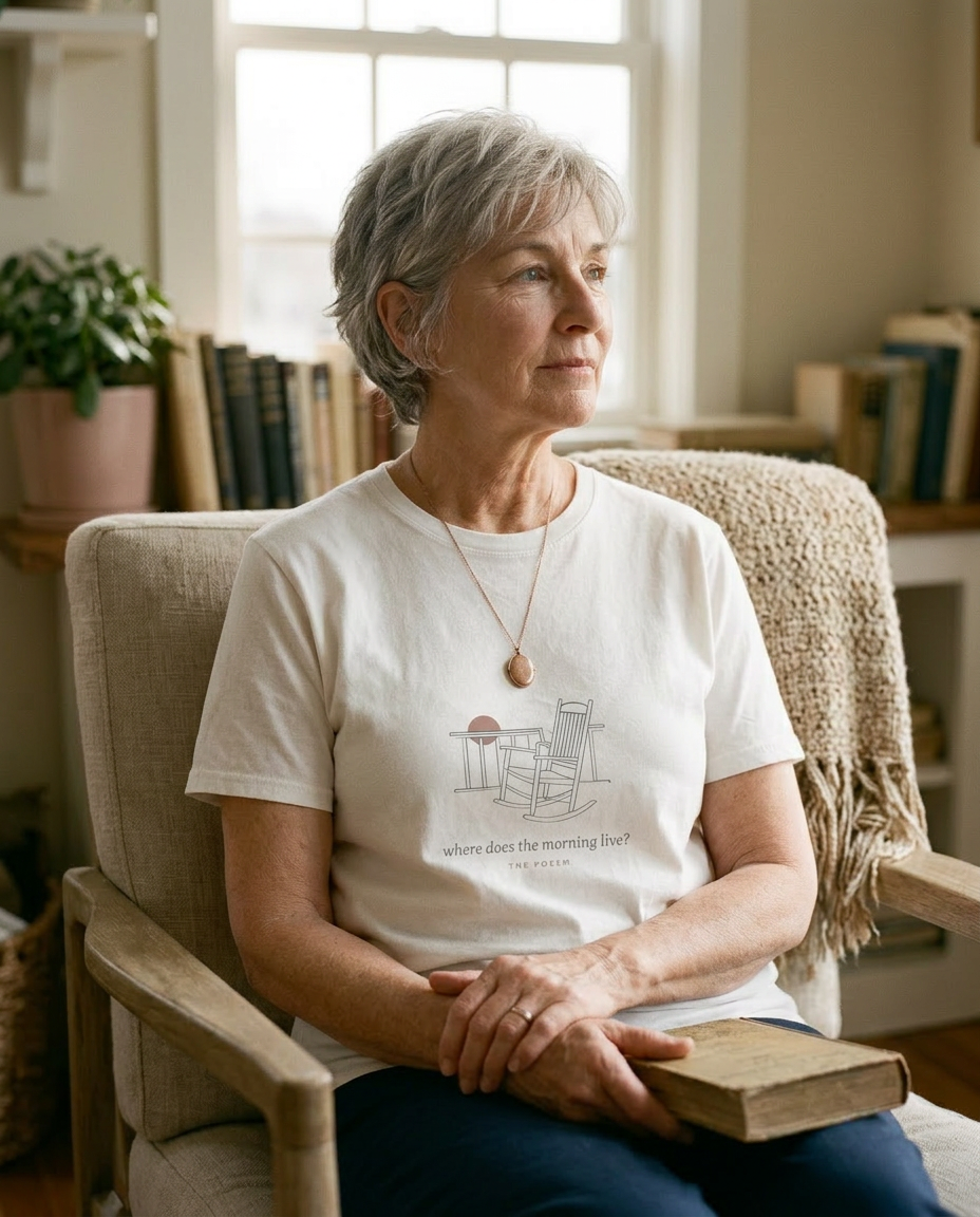 model: Where the Morning Lives — The Porch Tee - lifestyle