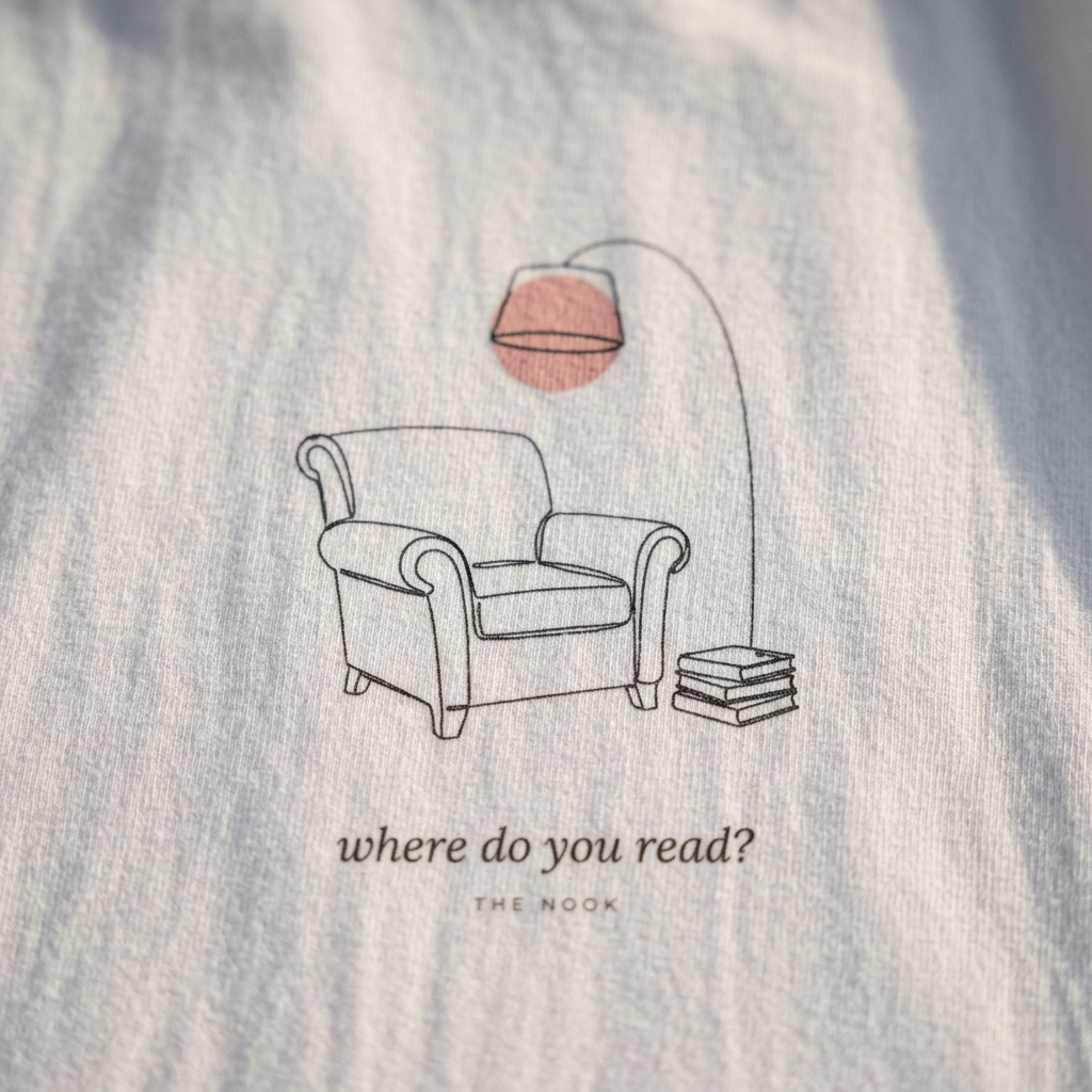 Where You Read — The Nook Tee - detail