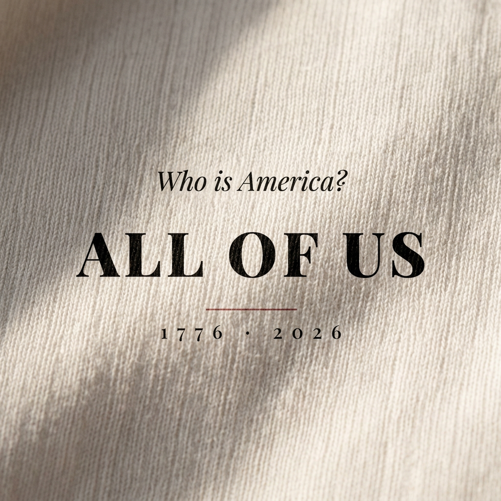 Who Is America — All of Us Tee - print detail