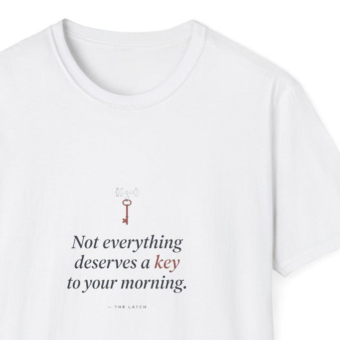 Not Everything Gets a Key — close-up of the printed quote