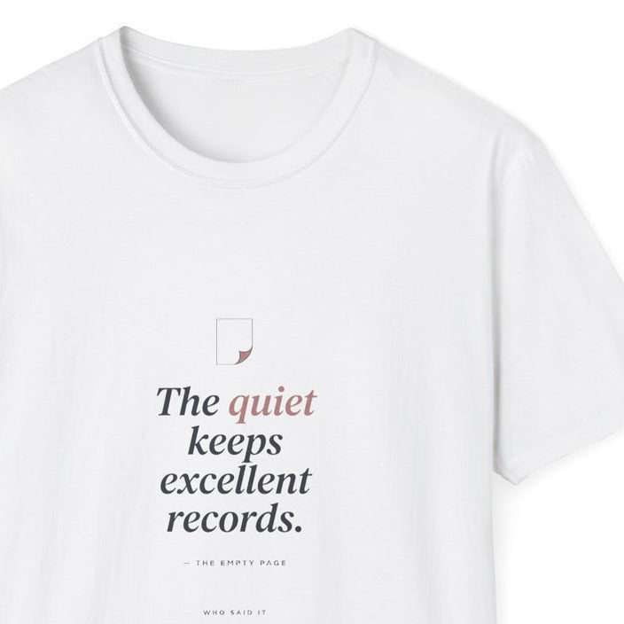 Excellent Records — close-up of the printed quote