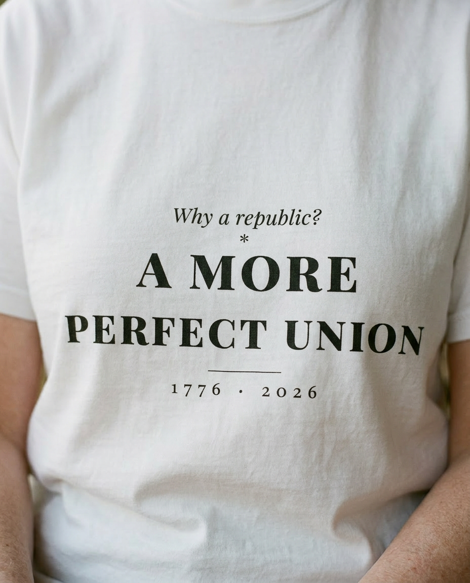 model: Why a Republic — A More Perfect Union Tee - detail