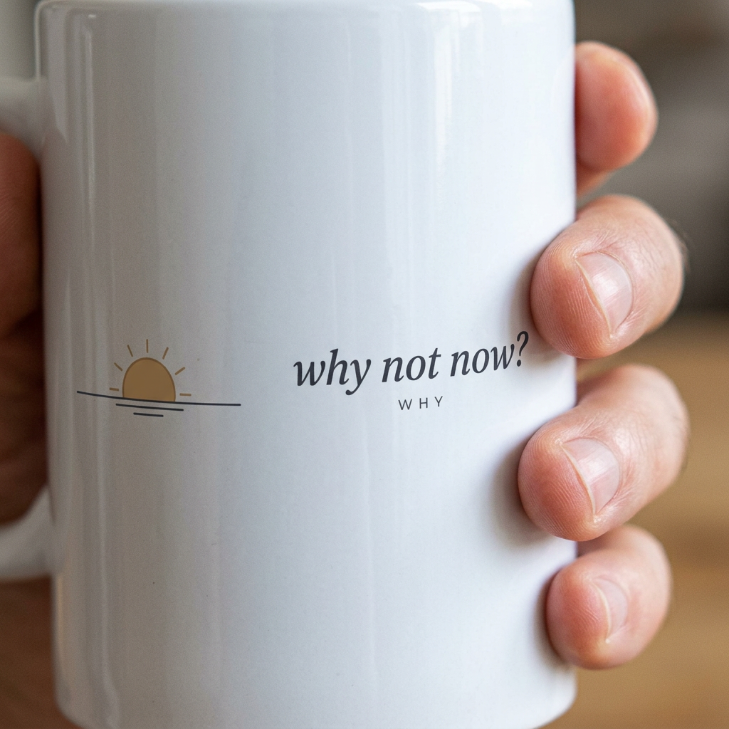 model: Why Not Now — The Why Mug - detail
