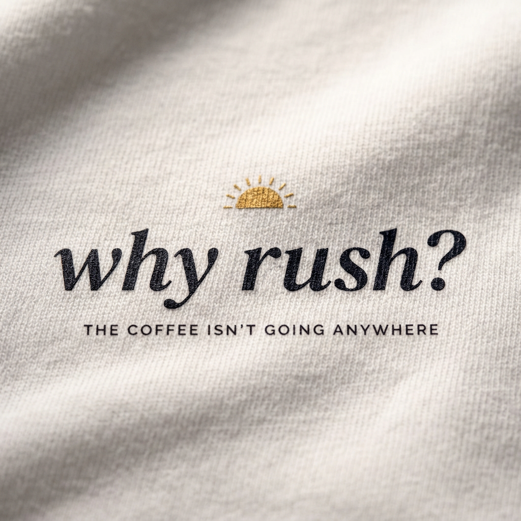 Why Rush — The Slow Tee - detail