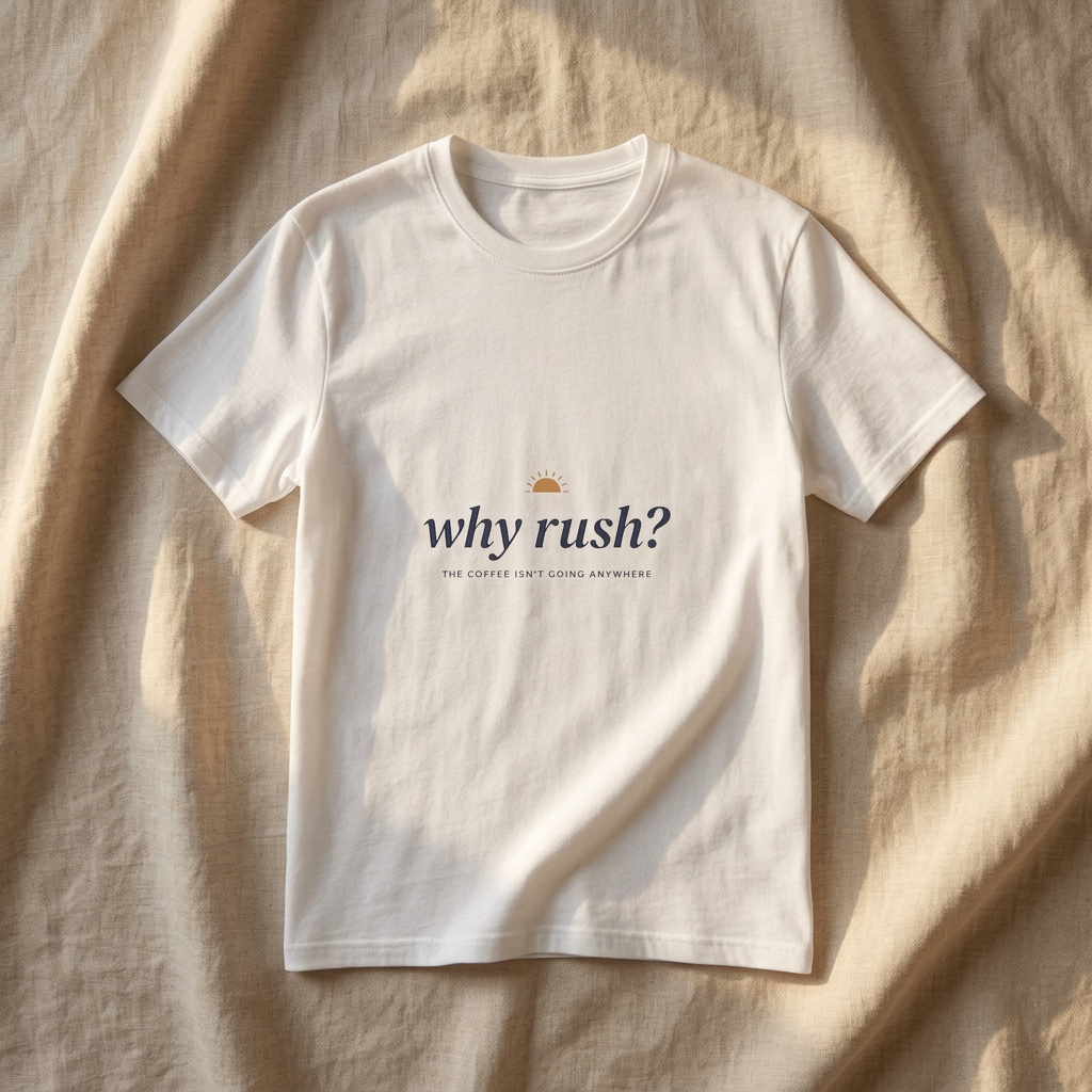 Why Rush — The Slow Tee - styled