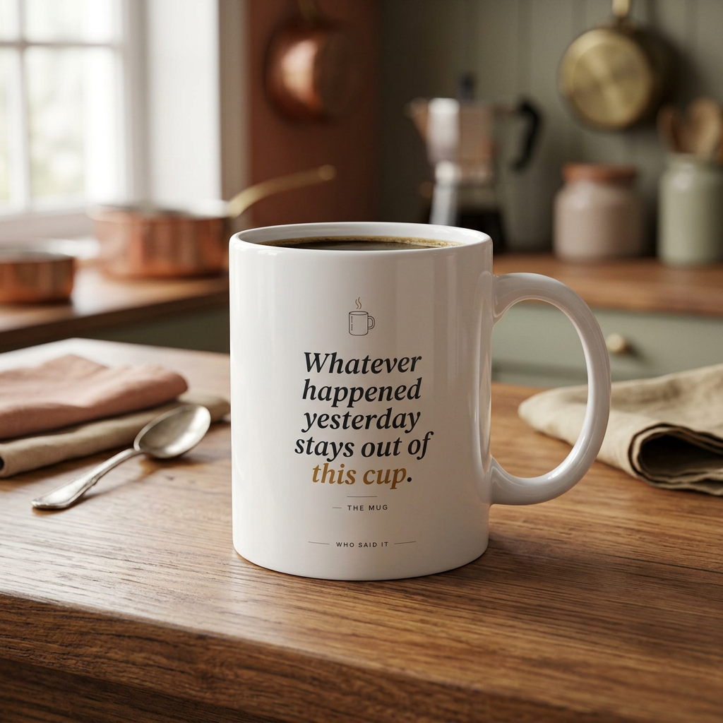 Yesterday Stays Out — The Mug Tee - styled